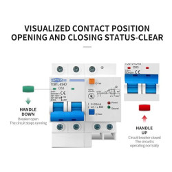 Integrated RCBO SPD 230V 32A Lightning Protection Residual Leakage MCB